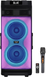 Karaoke Lautsprecher mit Kabellosem Mikrofon und Lichteffekte EV-8828 088286 Schwarze Karaoke Lautsprecher mit Kabellosem Mikrofon und Lichteffekte EV-8828 088286 Schwarze