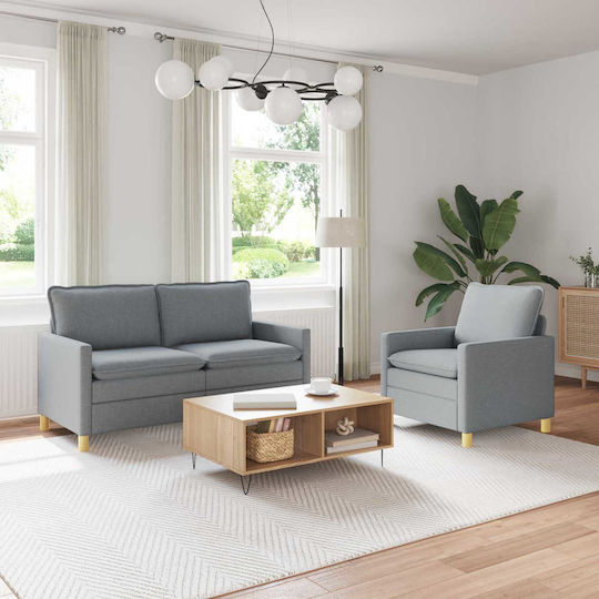 vidaXL Wohnzimmermöbel-Set Offenes 2-Sitzer & Sessel