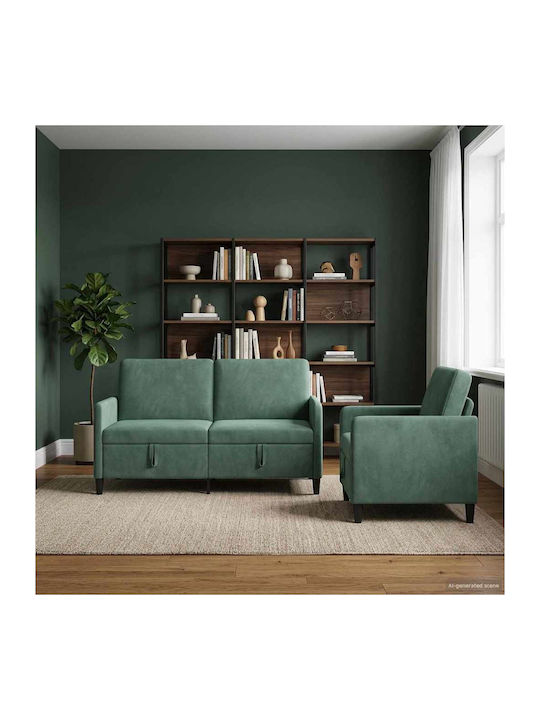 Set Mobilier Living Scaun Cu 2 Locuri și Fotoliu