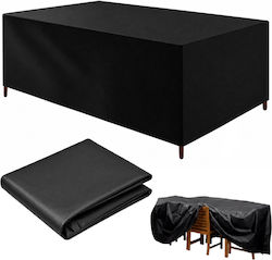 Husă Impermeabilă De Protecție Pentru Sala De Mese ZN1RCK3QWS2425 200x160x70 Cm În Culoare Neagră