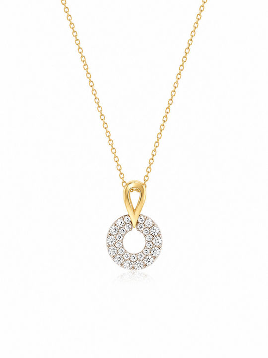 Ioannis Kosmima Necklace in 9 K White Gold with Zircon