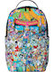 Sprayground School Backpack Junior High-High School with Water Bottle Holder Spongebob Big Ocean Party 29 x 15 x 45cm
