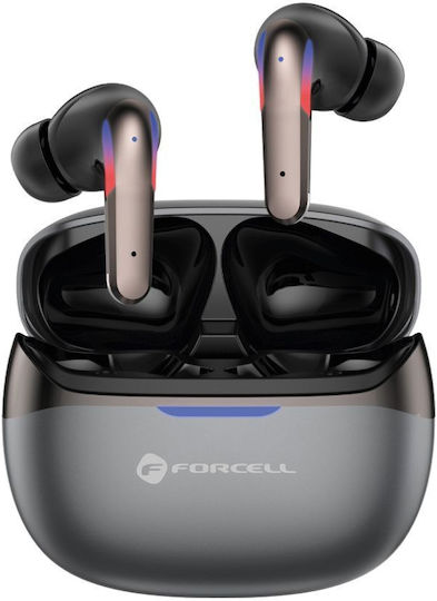 Forcell F-Audio Pulse Pro In-ear Casti Bluetooth Handsfree Cu Husă De Încărcare Negre
