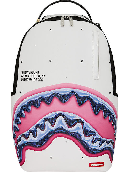 Sprayground School Backpack Junior High-High School with Water Bottle Holder Shark Central Liquid Chromatic 29 x 15 x 45cm