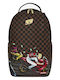 Sprayground School Backpack for Junior High School - High School with Water Bottle Holder Brown 29 x 15 x 45.7cm