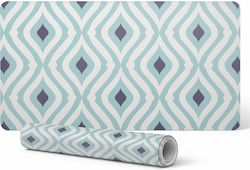 Geometric Retro Design Desk Protector 90x45 Cm