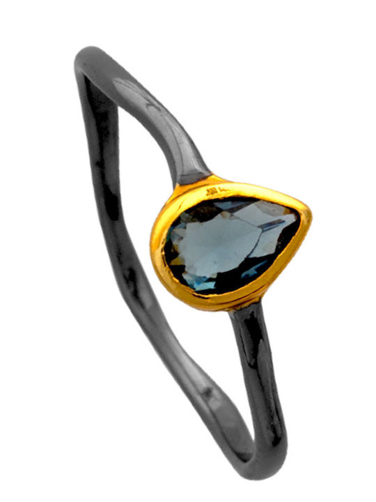 Bizoutaki Women's Ring with Stones from Silver