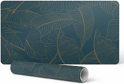 Non-Slip Desk Mat Leaf Design Dark Background 9...