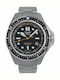 Aviator Men's Battery Watch with Silver Metal Bracelet