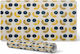 Protective Desk Pad Graphic Geometric Floral Design 120x60 Cm