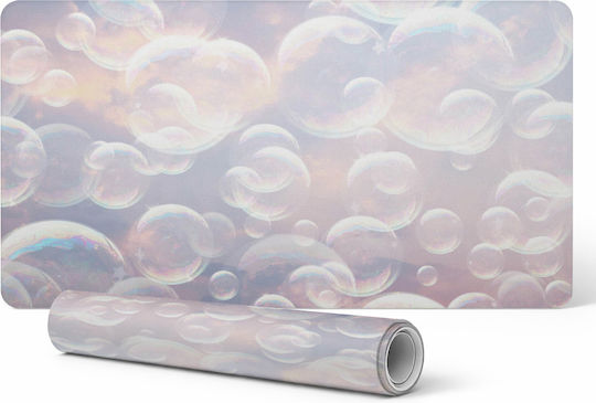 Vinyl Desk Pad Soap Bubbles Cloud Print 120x60 cm