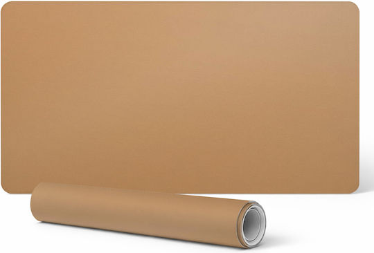 Tulup Schreibtischunterlagen Vinyl Elegantes Druck Orange 120x60 Cm