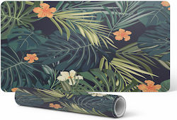 Decorative Desk Pad Gaming Tropical Flowers Lea...