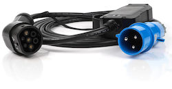 Blue Single-Phase Charging Cable Socket 7.4kw 32a Type 2 Electric Car 7.4kw 32a Single Phase