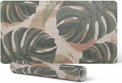 Elegant Decorative Desk Rug Monstera Leaves Ret...