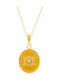 Bizoutaki Necklace From Gold Plated Silver With Zircon