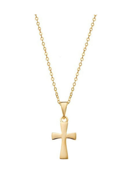Senza Women's Cross from Gold Plated Silver