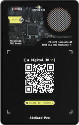 Rolling Square AirCard Pro Apple Find My Negru