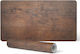 Vinyl Desk Pad Elegant Wood Grain Print 120x60 Cm