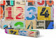 Durable Non-Slip Desk Mat Multicolour Numbers Collage 90x45 Cm