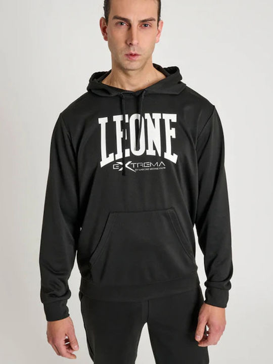 Sweatshirt With Hood Black