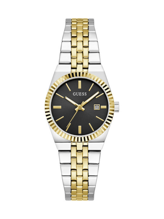 Guess Vera Дамски Часовник 32mm Кварцов със Сребриста Метална Верижка