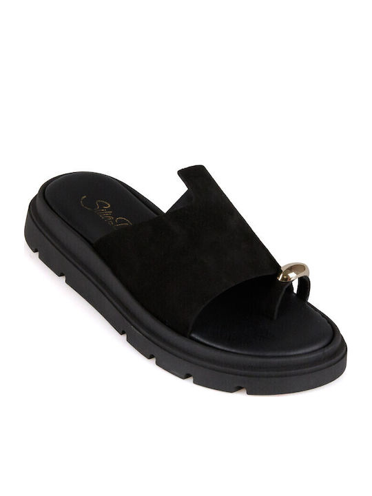 Silia D Leather Women's Flat Sandals Flatforms ...