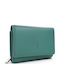 Leather Women's Wallet Green