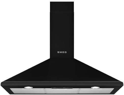 Smeg Απορροφητήρας Καμινάδα 90cm Μαύρος