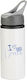 Water Bottle Greece 650ml White Grey Cap