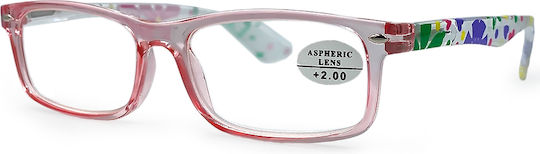 Optosquad Damen Lesebrillen +2.75 in Rosa Farbe 7786-4