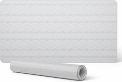 Protective Vinyl Mat Modern Design Wavy Retro L...