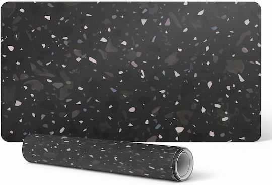 Elegant Terrazzo Διακοσμητικό Πατάκι Γραφείου Σκούρο Σχέδιο 100x50 Εκ