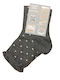 Enrico Coveri Women's Socks with Grey Polka Dot Patterns