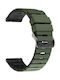 Silicone Hybrid Strap Amazfit Bip 6 46mm Black Army Green