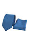 Messaggero Set of Men's Silk Tie in Blue Color