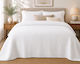 Blanc de Blanc Single Hotel Blanket Pique White 170x250cm