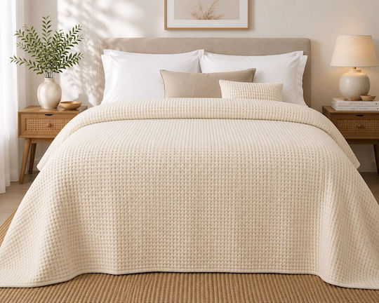 Blanc de Blanc Hotel Blanket Double Pique Beige 230x250cm