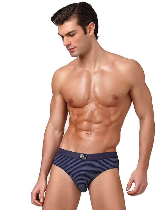 Men's Blue Striped Slip