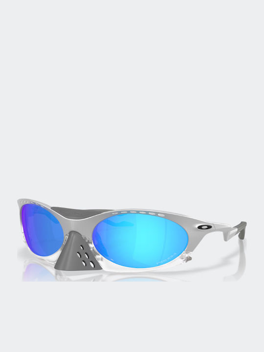 Oakley Plantaris Damen Sonnenbrillen mit Silbernem Rahmen