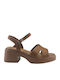 Damen Sandalen Braun