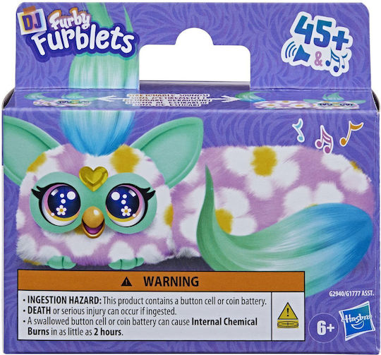 Hasbro Jucărie de Plus Furby Dj Furblets de Ziua Îndrăgostiților cu Mișcare și Sunet pentru 6+ Ani 45 cm
