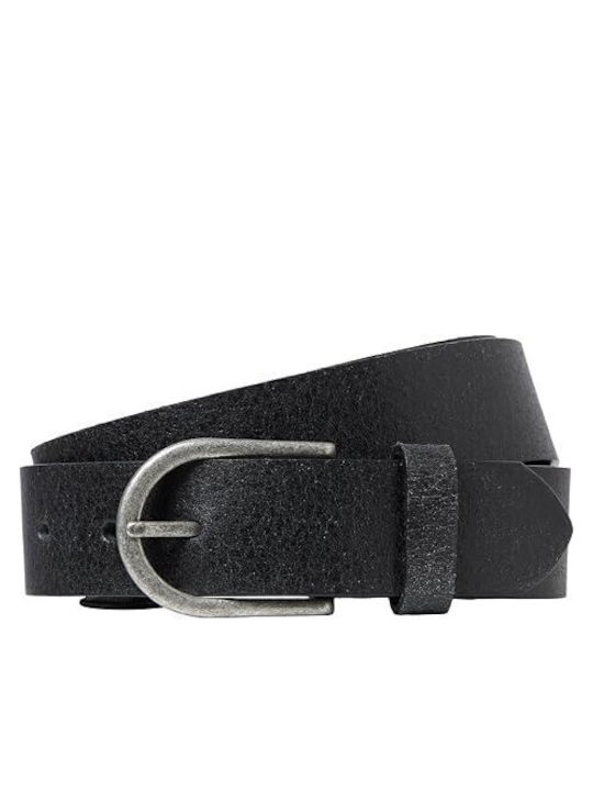 Jack & Jones Men's Leather Belt Black
