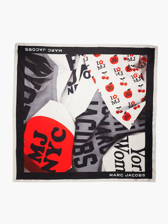 Marc Jacobs Women's Black Silk Scarf