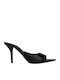 Mules In Patent Leather With High Heel In Black Colour