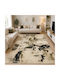 Non-Slip Rectangular Grey Rug 120x180cm