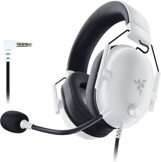 Razer Blackshark V2 X Over Ear Gaming Headset with 2.5mm / USB White