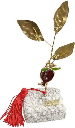 Kalliopi Silver Tabletop New Year's Lucky Charm Pomegranate Bronze Stone 2027 5x5cm Kalliopi Silver Tabletop New Year's Lucky Charm Pomegranate Bronze Stone 2027 5x5cm