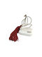Kalliopi Silver Tabletop New Year's Lucky Charm Silver Boat Made of Stone 2027 12cm