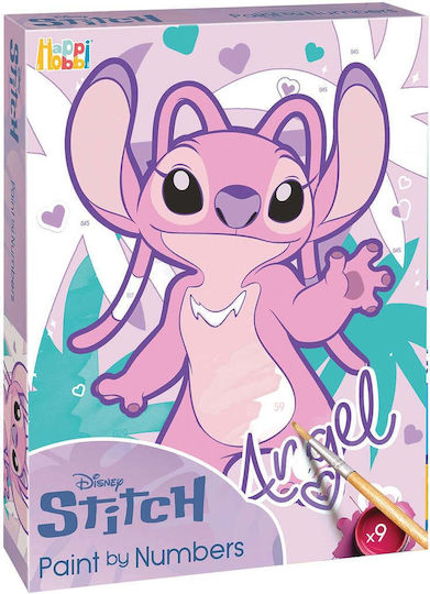 HappiHobbi Рисуване Paint By Numbers Angel за Деца 7+ Години